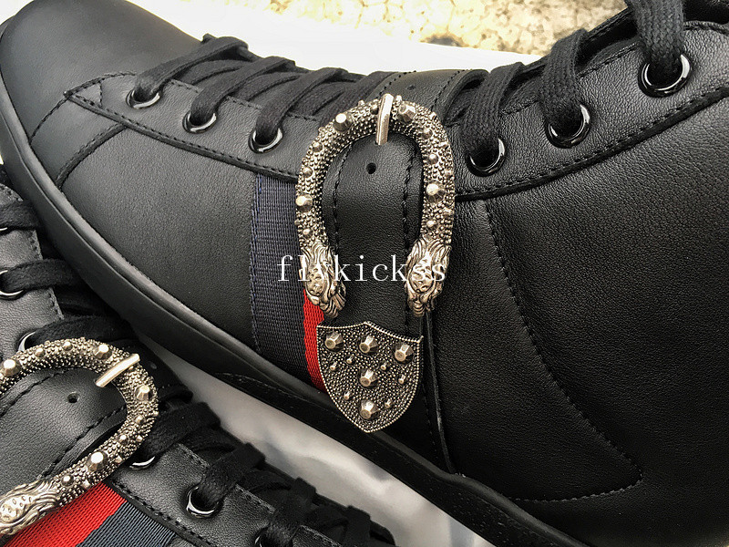 GC Ace Embroidered Sneaker High Top Black